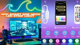 WiFi Smart RGB Neon LED Strip Light |Gaming Room Must-Have🌈 #LEDStripLights #gamingsetup  #SmartHome