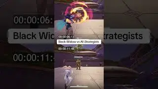 Black widow healing vs all strstegists #MarvelRivals #marvelrivalsgameplay #marvelrivalsclips
