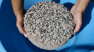 ASMR || New surprise night shoot|| Sand stone crush 🤤 giant bowls crispy crumbling in water 💦