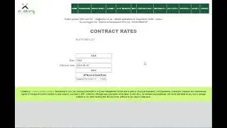 Preset contractor rates for future dates