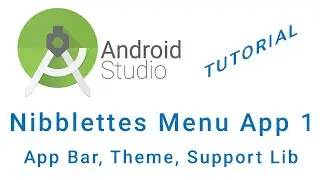 Nibblettes Menu Android Studio App Tutorial Part 1
