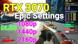 Redfall | RTX 3070 | Epic Settings | DLSS:Off/Quality | 1080p/1440p/2160p | Performance Test
