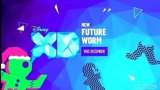 Disney XD UK Future Worm Advert with Christmas Graphics 2016