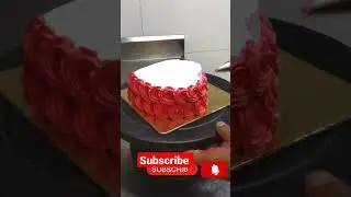 Red Velvet Love  Cake Decoration #shorts #ytshorts #youtubeshorts #viral