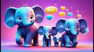 Two Happy Elephants Learn Left and Right | Opposites Song for Kids | Nursery Rhymes and Learning Fun