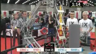 2015 VRC Tech Q35 - 2396C 974X vs 4478C 6008A - 83 to 31 - VEX Worlds 2015 - Technology Division