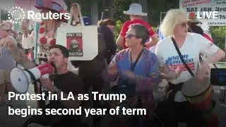 LIVE: Protesters oppose Trump in Los Angeles