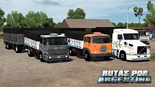 CONVOY DE FIAT 619 CHASIS ACOPLADO  - SERVER JA MAPA CEIBO - ETS2 MODS 1.55