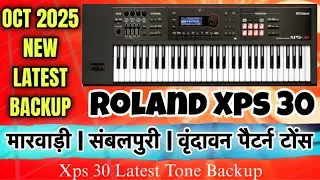 Marwadi/Vrindavan Pattern Tones Backup | Roland Xps 30 Keyboard New Tones Backup 2025 || XPS 30 V