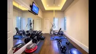 Home gym flooring design decorating ideas