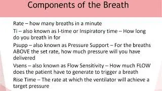 Ventilator Modes: Spontaneous