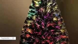 Fiber Optic Ornament Fireworks Pre-lit Christmas Tree - LIGHTING DEMO
