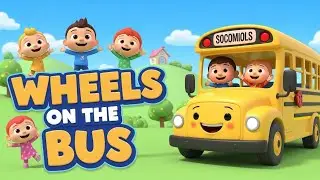 Wheels On The Bus Song For Kids | 3D Animated Nursery Rhyme | Kids Songs & Rhymes