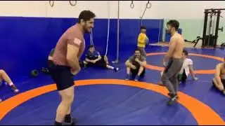125lb Greco Roman wrestler reverse lifts a 285lb man from the ground! Crazy strength
