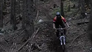 Mountain biker Stock Video