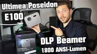 Ultimea Poseidon E100 Review 🔥😱 1800 ANSI-Lumen DLP Beamer für Gaming & Heimkino mit bis zu 300 Zoll
