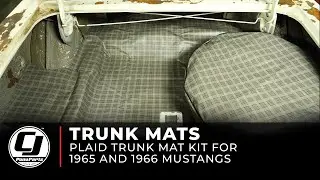 1965-1966 Mustang Install | Plaid Trunk Mat Kit