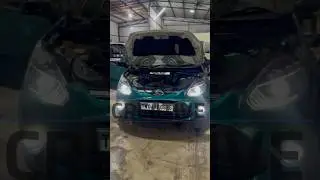 Ford figo modified projector headlights #ford #figo #projectorheadlights #laserlight #led