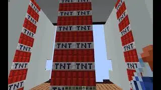 6x6 Seamless Glass TNT Door; Minecraft 1.16; The World's First 6x6 Block Swapper Piston Door
