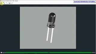 #AutoCAD TUTORIAL 2018   LED 5 mm  + Assembly
