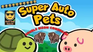 LUCKY DOUBLE BISON! - Super Auto Pets