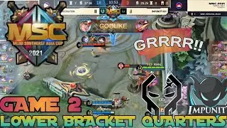 [HIGHLIGHTS] EXE VS IMPUNITY KH | GAME 2 | MSC 2021 PLAYOFFS | MLBB | ENGLISH