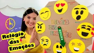 Relógio das Emoções I Como fazer um relógio usando uma caixa de pizza