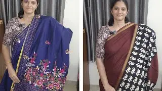 ♥️ WhatsApp 7012710005 ❤️ Semi Silk / Chanderi Bullion Stitch/ Chanderi Cotton sarees 