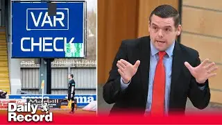 Douglas Ross linesman decision overridden by VAR is ridiculed during debate on SNP transparency