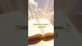 Ephesians 6:1 for Kids | Bible Lesson | Faith Kids Songs #jesuslovesyou #bibleverse #shorts