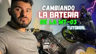 Se mur1ó la Batería 🏍| Yamaha MT03 🚀 tutorial de cambio | Jose de Roce