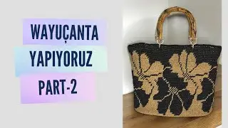 Wayu tekniği Marka &ccedil;anta anlatımı PART-2 #wayuu #ovaltaban #&ccedil;anta #bolsas #&ouml;rg&uuml; #crochet