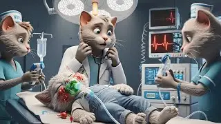 Milo Gets Stung By BEES After Mouse Tricks Him 🐝😱 Cat Family Rescue Mission 3D Animation Cat Story