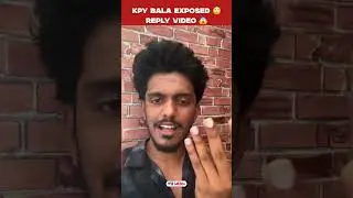 KPY பாலா பதிலடி 😱 KPY Bala Exposed Tamil Reply Video #kpybala #help #ambulance #trending #shorts