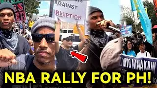 NBA PLAYER NAGPAKITA SUPPORTA RALLY PROTEST NG PILIPINAS! sa mga corruption ng flood control