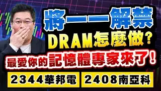 【股市帝國】張志誠分析師 2026.01.22 將一一解禁，DRAM怎麼做?最愛你的記憶體專家來了！2344華邦電 2408南亞科