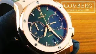 Hublot Classic Fusion Chronograph King Gold Green 521.OX.8980.LR Luxury Watch Review