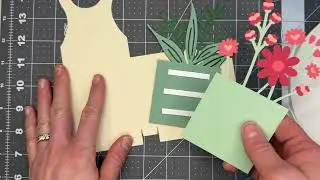 Flower Bouquet Bottle Tag Assembly | SVG Paper Craft Tutorial