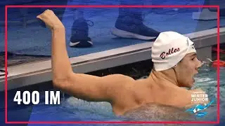 Carter Lancaster Takes Gold in Men's 400 IM | 2022 Speedo Winter Junior Championships East