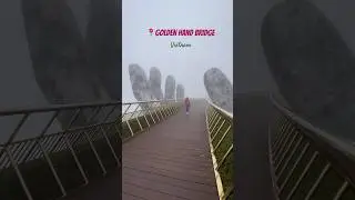 Walk among the clouds at the Golden hand bridge!#vietnam #goldenhand #bridge #travel