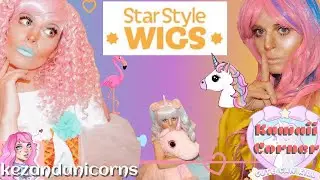 STAR STYLE WIGS Review | Unicorn and Flamingo Fizz | Pastel Wigs | Kawaii Corner