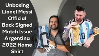 Camiseta Firmada Por Lionel Messi Argentina 2022 Version Jugador Por El Campeón Del Mundo Qatar 2022