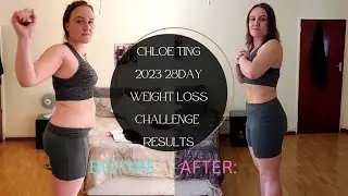 I completed Chloe Ting 2023 weight loss challenge for 28 days // RESULTS, weigh in, thoughts, tips.