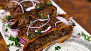 Arayes *Meat Stuffed Pita