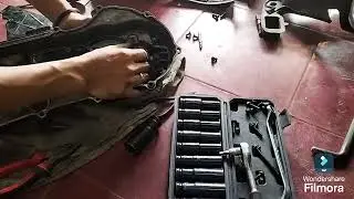 kick stater/engkol selah bunyi, motor matic yamaha mio