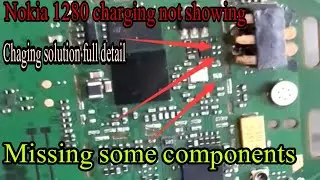 Nokia 1280 charging not showing|missing some component| full ways full detail