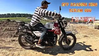 Scram 411 off-roading driven by Smith Khersa rough road biker royal Enfield challengeing