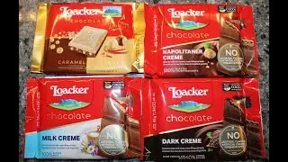 Loacker Chocolate: Caramel Hazelnut, Napolitaner Cr&egrave;me, Milk Cr&egrave;me & Dark Cr&egrave;me Review