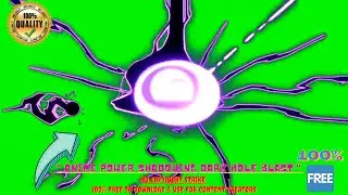 Anime Power Shadowing Dark Hole Blast 💥With 🔊 On Green Screen No Copyright Strike✔️100% Free & Use 👍
