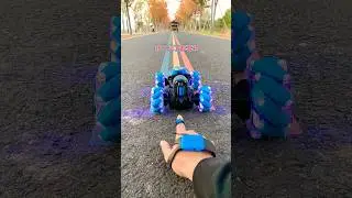 Toyshine RC Stunt Car, 4WD 2.4GHz RemoteControl Gesture Sensor Toy, Double Sided Rot 🪩 #shorts